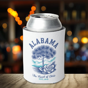 The Heart of Dixie – Alabama Camellia & Tree  Can Cooler