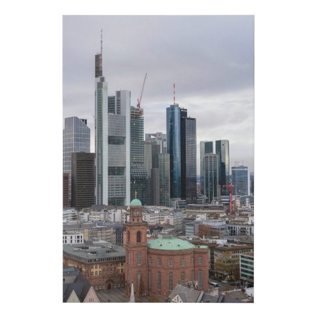 The Heart of Frankfurt Faux Canvas Print (Front)