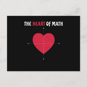 The Heart Of Math Valentine's Day Math Postcard