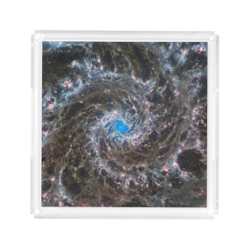 The Heart Of Messier 74 Acrylic Tray
