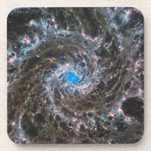 The Heart Of Messier 74 Beverage Coaster