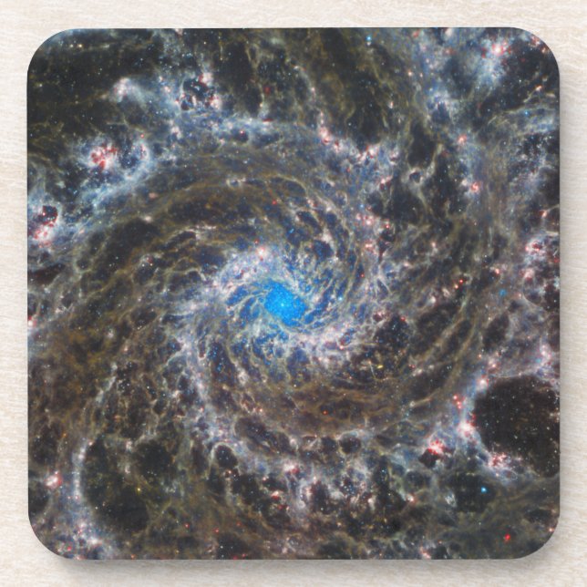 The Heart Of Messier 74 Beverage Coaster (Front)