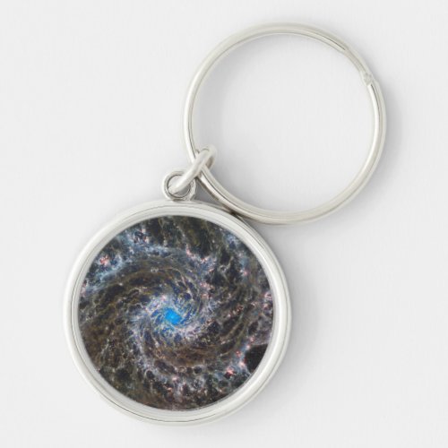 The Heart Of Messier 74 Keychain