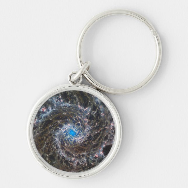 The Heart Of Messier 74 Keychain (Front)