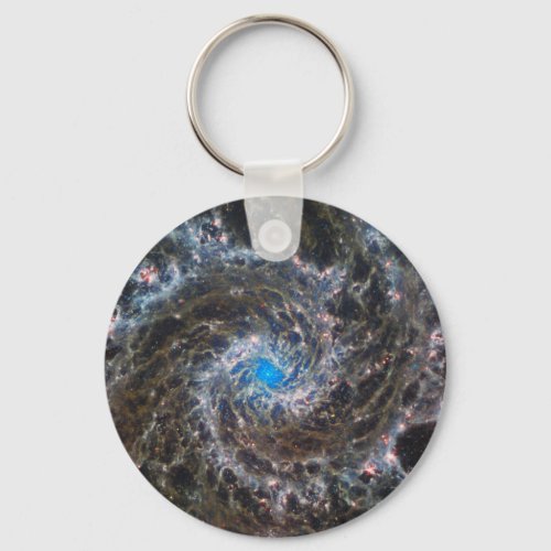 The Heart Of Messier 74 Keychain