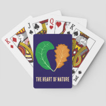The Heart of Nature Green and Brown leaves 