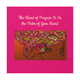 The Heart of Progress Wood Wall Art