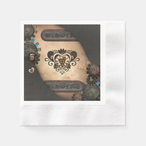The heart of steampunk napkins
