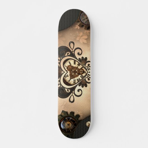 The heart of steampunk skateboard