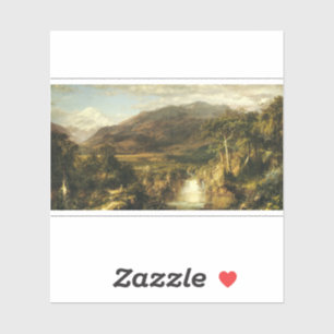 The Heart of the Andes by Frederic Edwin Church Sticker