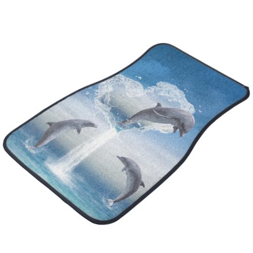 The Heart Of The Dolphins Car Floor Mat