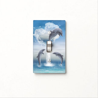 The Heart Of The Dolphins Light Switch Cover