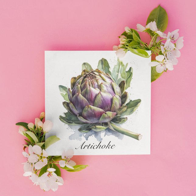 The Heart of the Garden: Artichoke in Watercolor (Creator Uploaded)