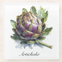 The Heart of the Garden: Artichoke in Watercolor