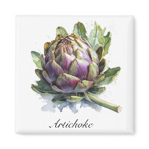 The Heart of the Garden: Artichoke in Watercolor
