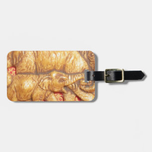 The Heart of the Herd: Elephant Family Portrait Luggage Tag