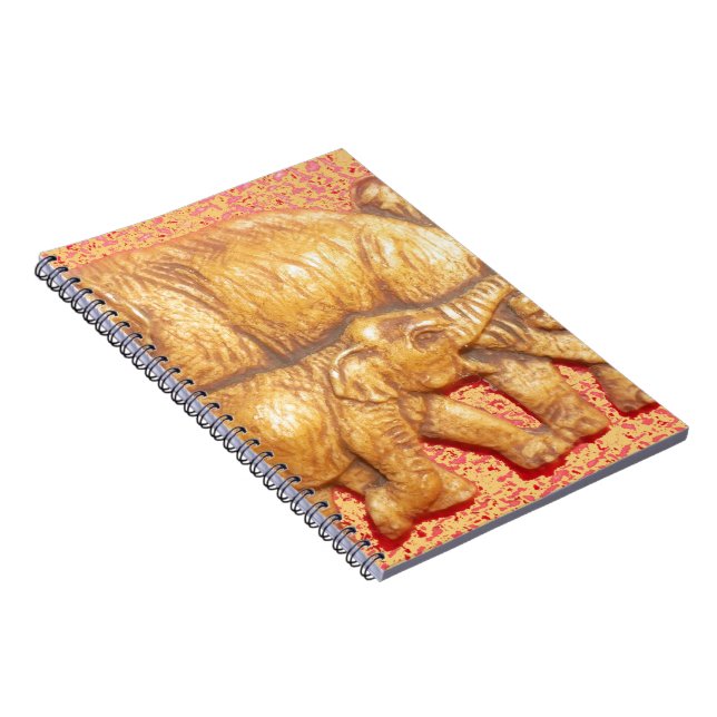 The Heart of the Herd: Elephant Family Portrait Notebook (Right Side)