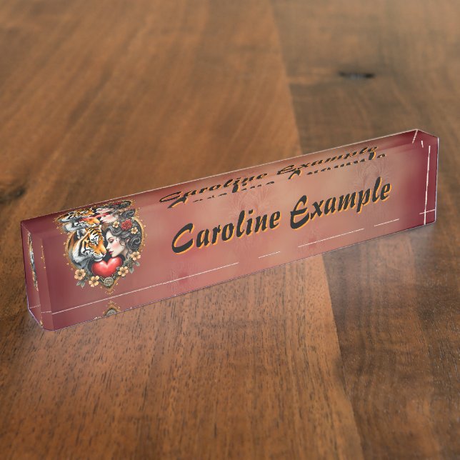 The heart of the hidden wilderness,  desk name plate (Side)