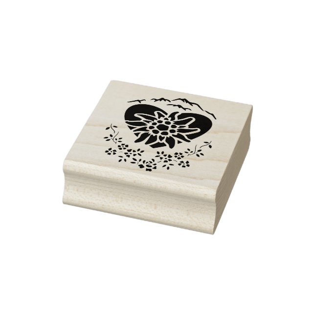 The heart of the mountains - Wood Art Stamp (Stamp)