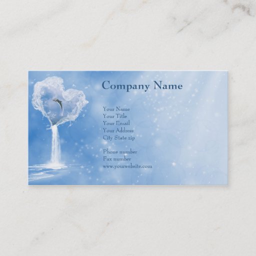 Customizable The heart of the ocean Business Cards