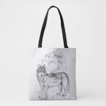The Heart of Wolf Tote