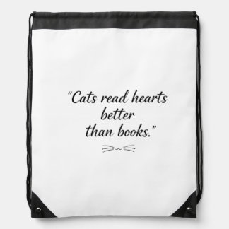 The Heart Reader Drawstring Bag