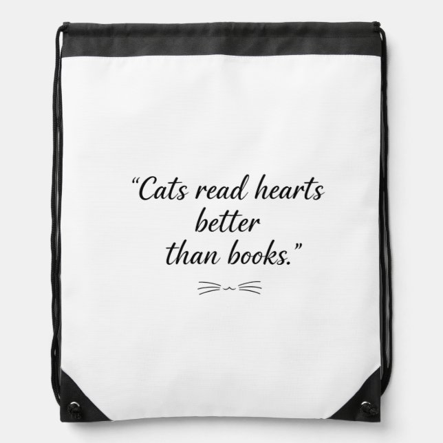 The Heart Reader Drawstring Bag (Front)