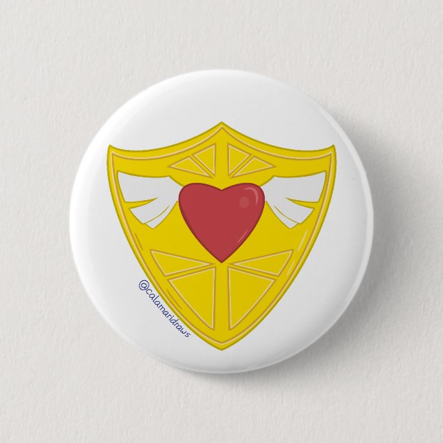 The Heart Shield Button (Front)