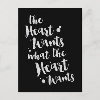 The Heart Wants - Inspirational Card