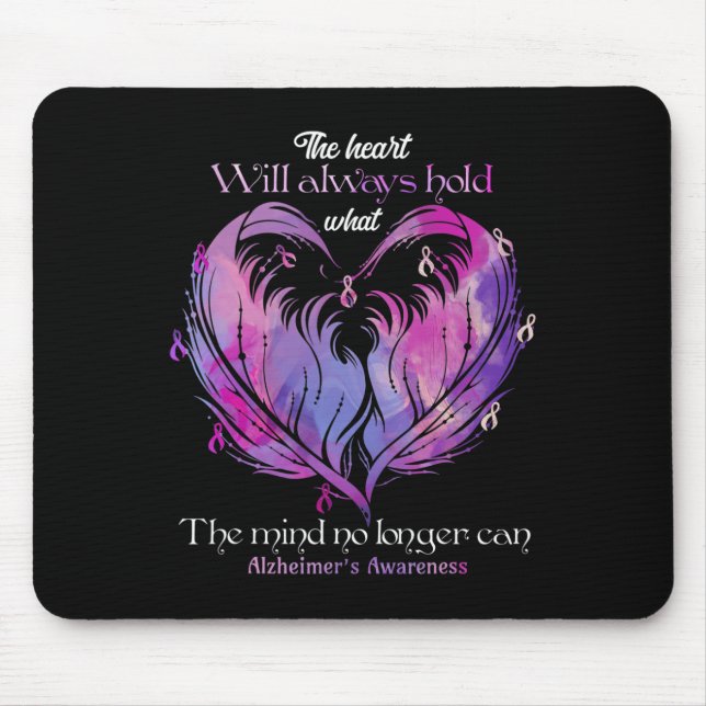 The Heart Will Always Hold What The Mind Heimerhei Mouse Pad (Front)