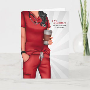 the Heartbeat of Medicine Nurses Day Card