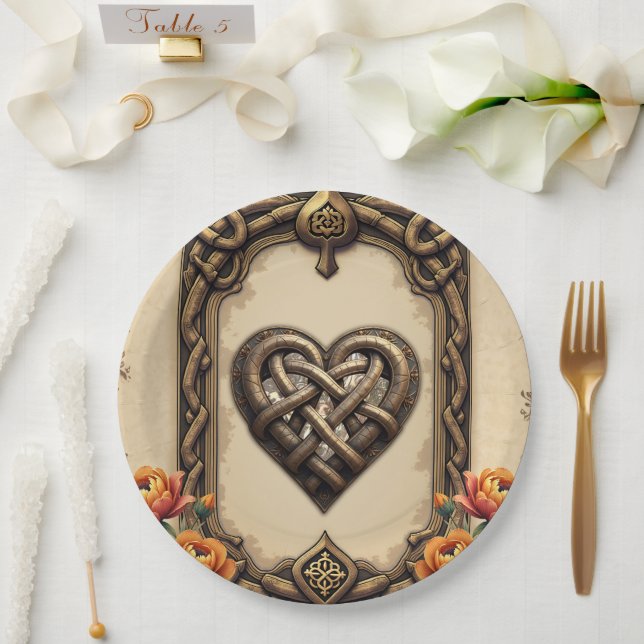 The heartbeat of the ancient gods:  paper plates (Wedding)