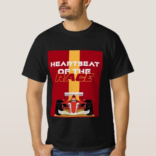 The heartbeat of the race  F1  Motosport T_Shirt