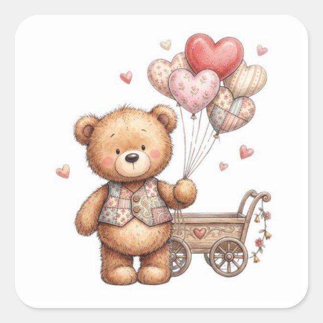 The Heartfelt Delivery Square Sticker (Front)