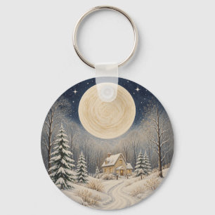The Hearth of Winter's Glow Keychain