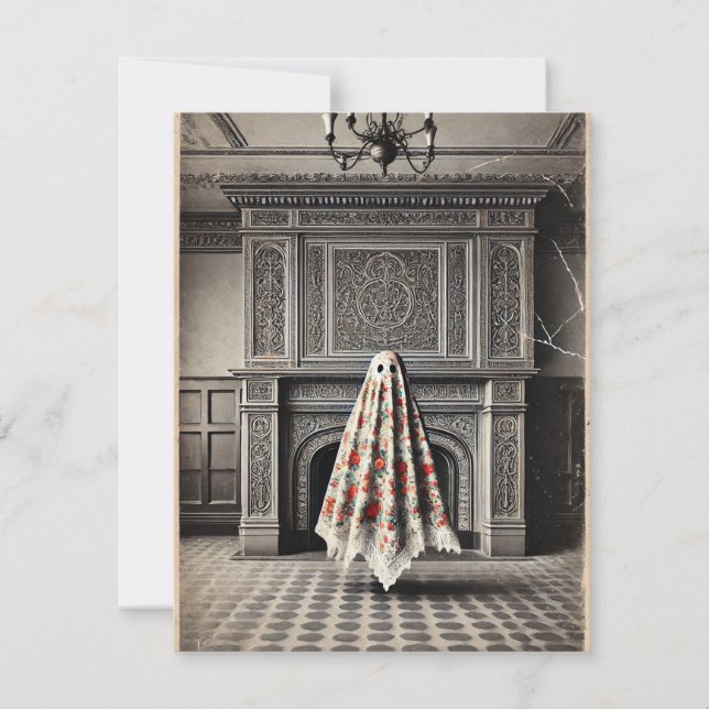 The Hearth Remembers – Gothic Victorian Note Card (Front)