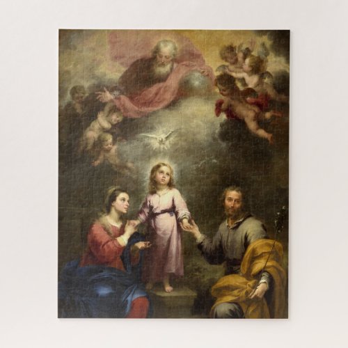 The Heavenly and Earthly Trinities by Murillo Jigsaw Puzzle