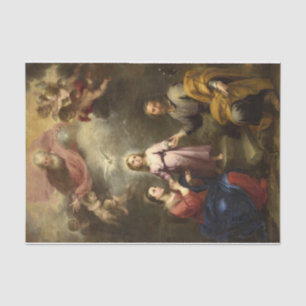 The Heavenly and Earthly Trinities by Murillo Tissue Paper