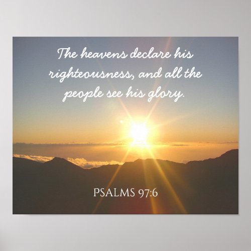 The Heavens Declare __ Art poster __ Psalms 976
