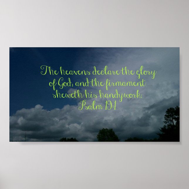 The Heavens Declare His Glory Poster (Front)