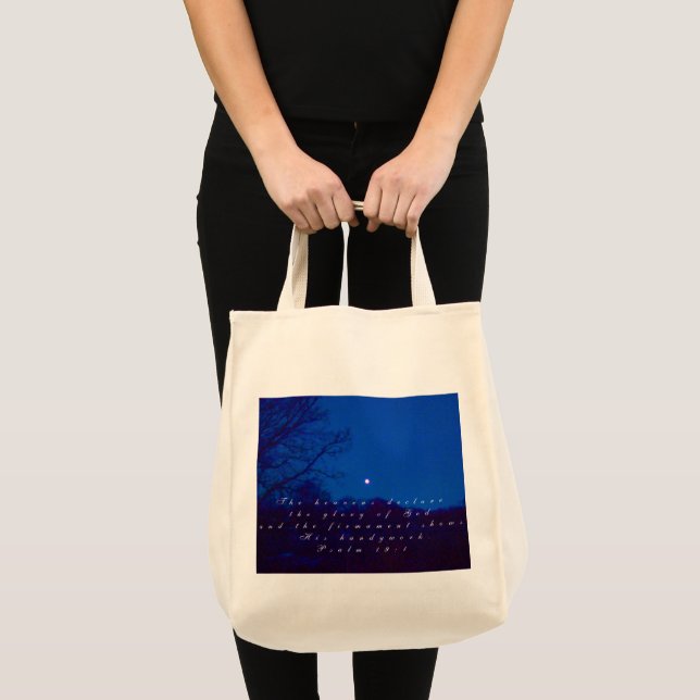 The heavens declare tote bag (Front (Product))