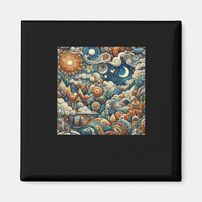 The Heaven's Palace Sticker  Magnet (Front)