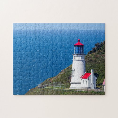 The Heceta Head Lighthouse Near Florence Jigsaw Puzzle