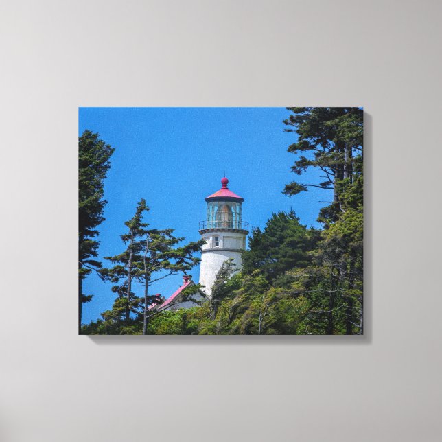 The Heceta Head Lighthouse on the Oregon Coast Canvas Print (Front)