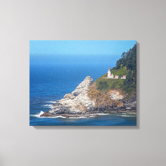 The Heceta Head Lighthouse on the Oregon Coast Canvas Print (Front)