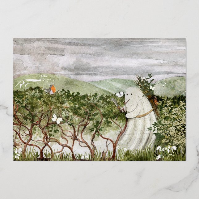 The Hedge-layer Spirit Foil Invitation (Front)