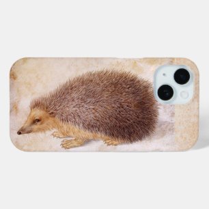 THE HEDGEHOG Antique Animal Painting iPhone 15 Case