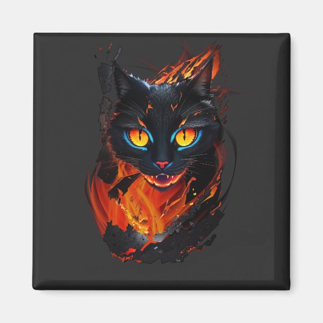 The Hell Cat Magnet (Front)