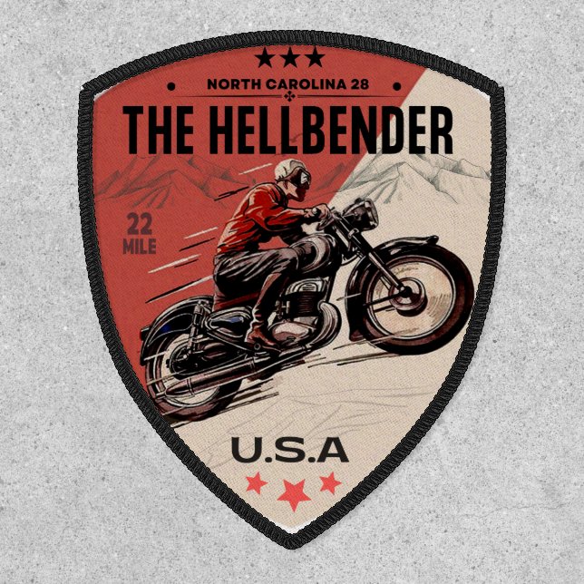  The Hellbender Route 28 North Carolina motorcycle Patch (Front)