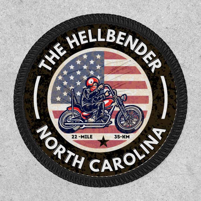  The Hellbender Route 28 North Carolina motorcycle Patch (Front)